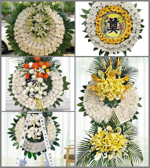 山东青岛莱西市孙受镇郭家庄村花圈速递